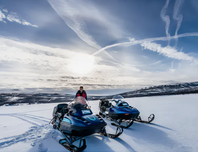 Recorrido en moto de nieve